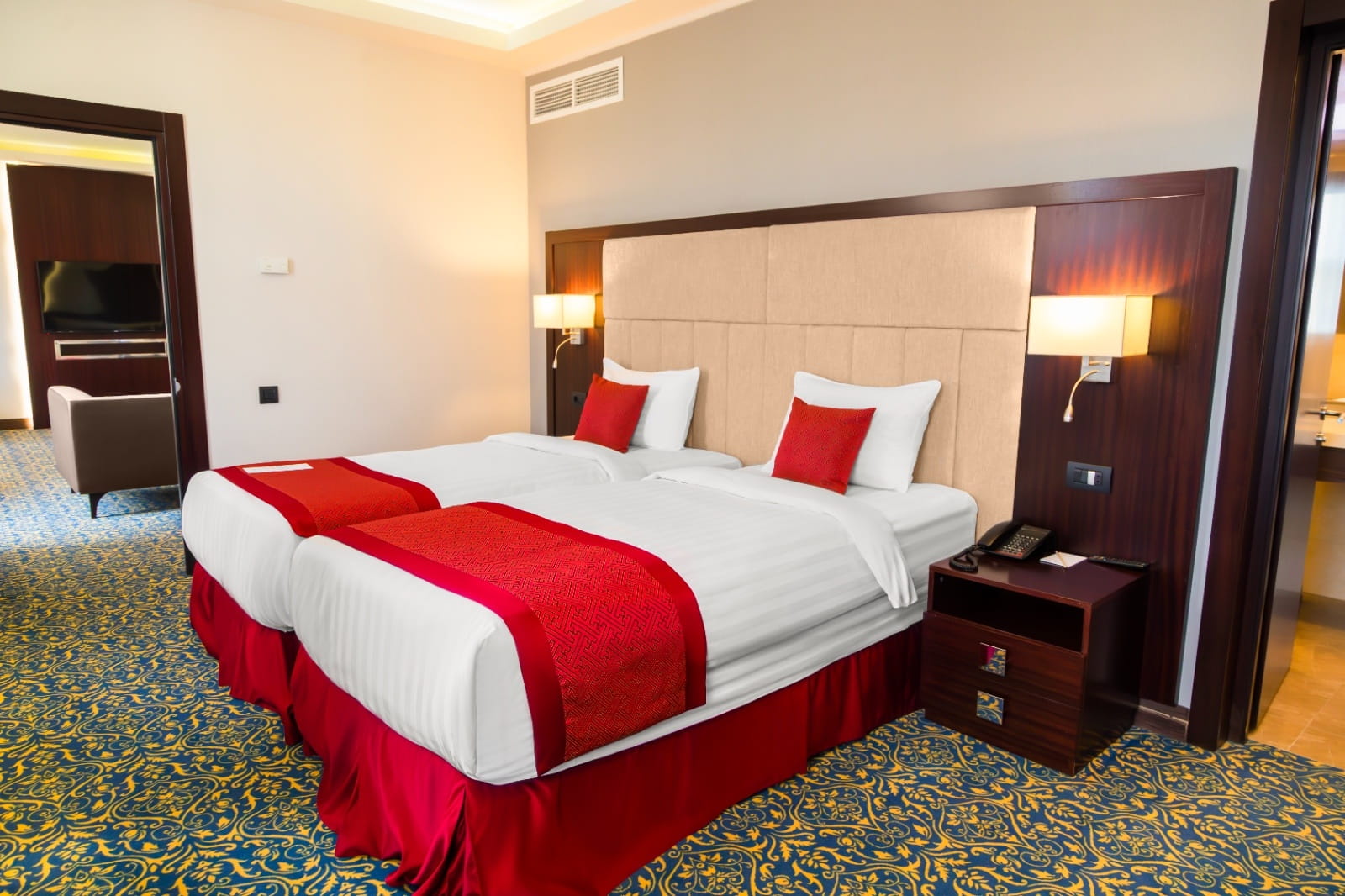 Two Bedroom Presidential - 1 king, 2 single beds: 108 sqm